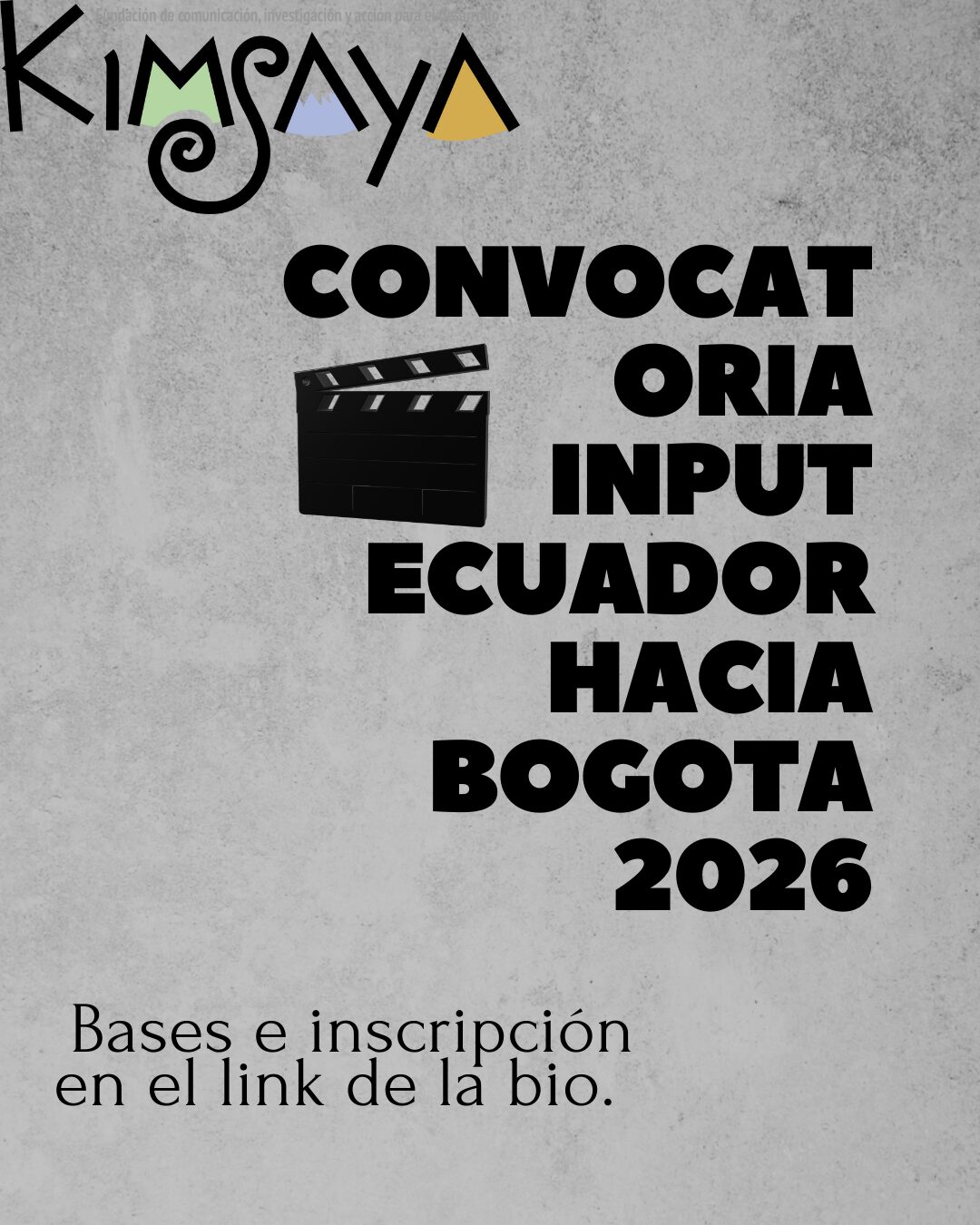 Convocatoria INPUT Ecuador 2025 hacia Bogotá 2026
